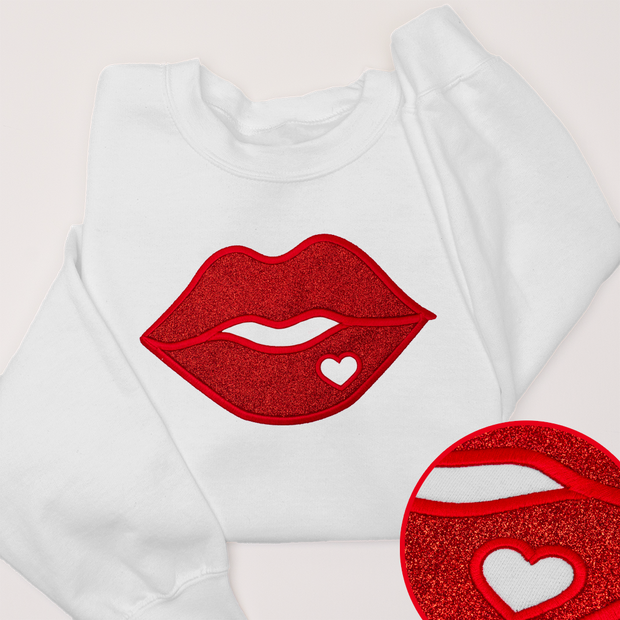 Valentine Kiss - Valentines Glitter - Sweatshirt