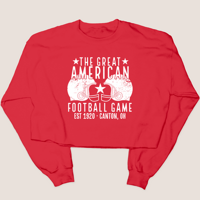 Football Shirt Sweatshirt Cropped - Great American Football Game