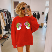 Christmas Sweatshirt - Mean One Ornament Chest