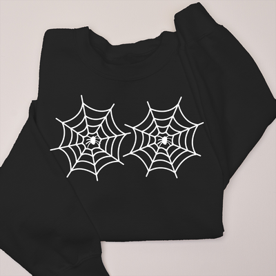 Spider Web Chest - Halloween - Crewneck Sweatshirt