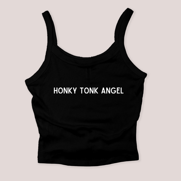 Texas Shirt Micro Rib Tank - Honky Tonk Angel