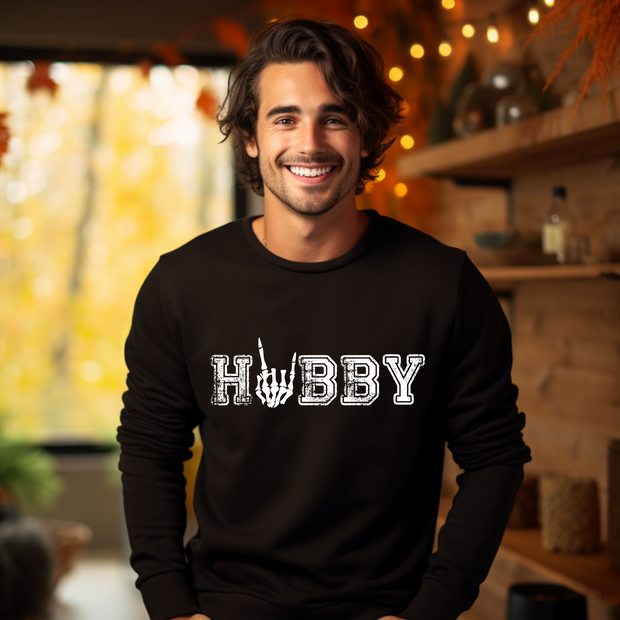 Hubby Skeleton Hands - Halloween Sweatshirt