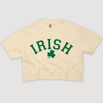 St. Patricks Day T-Shirt Vintage Cropped - Irish League