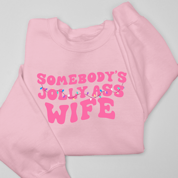 Christmas Sweatshirt - Jolly Ass Wife