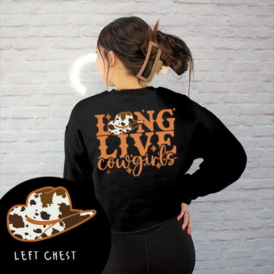 Texas Shirt Sweatshirt Cropped - Long Live Cowgirls