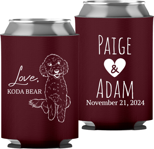 Pet Portrait 01 - Love - Neoprene Can