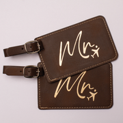🎁 Couples Luggage Tag - Laser Engraved - Leather (100% off)