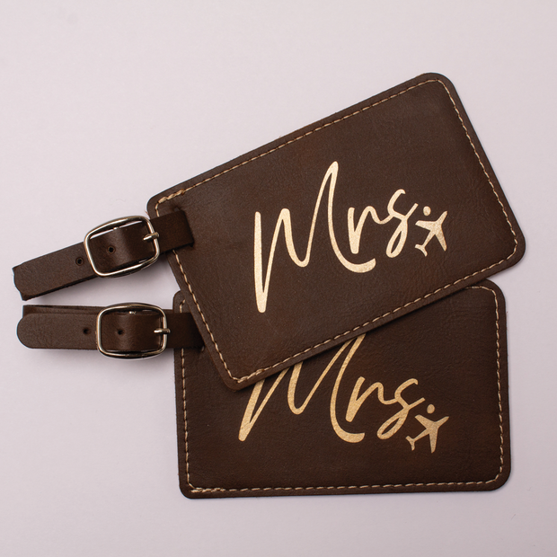 🎁 Couples Luggage Tag - Laser Engraved - Leather (100% off)