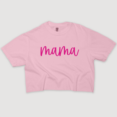 Mom Shirt - Mama Script Cropped
