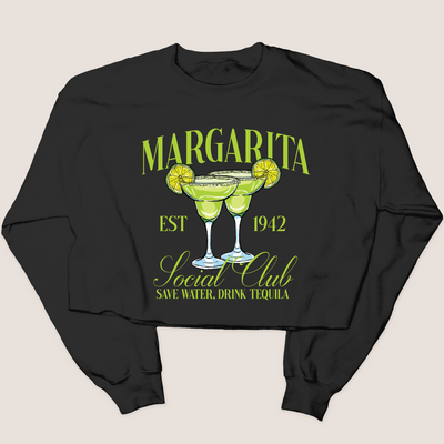 Tequila Shirt Margarita Cocktail - Sweatshirt Crop