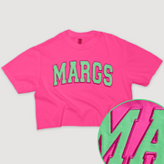 Tequila Shirt Margs Glitter Crop - University