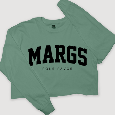 Tequila Shirt Margs - Long Sleeve Crop