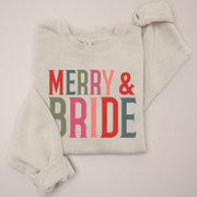 Christmas Sweatshirt High End - Merry & Bride