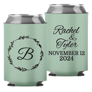 Wedding 027 - Classy Wedding Names And Floral - Neoprene Can