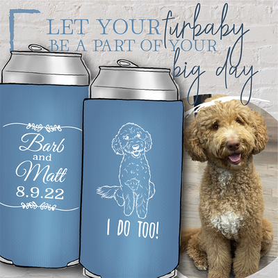 Pet Portrait - Neoprene Slim Can