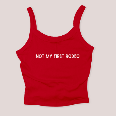 Texas Shirt Micro Rib Tank - Not My First Rodeo