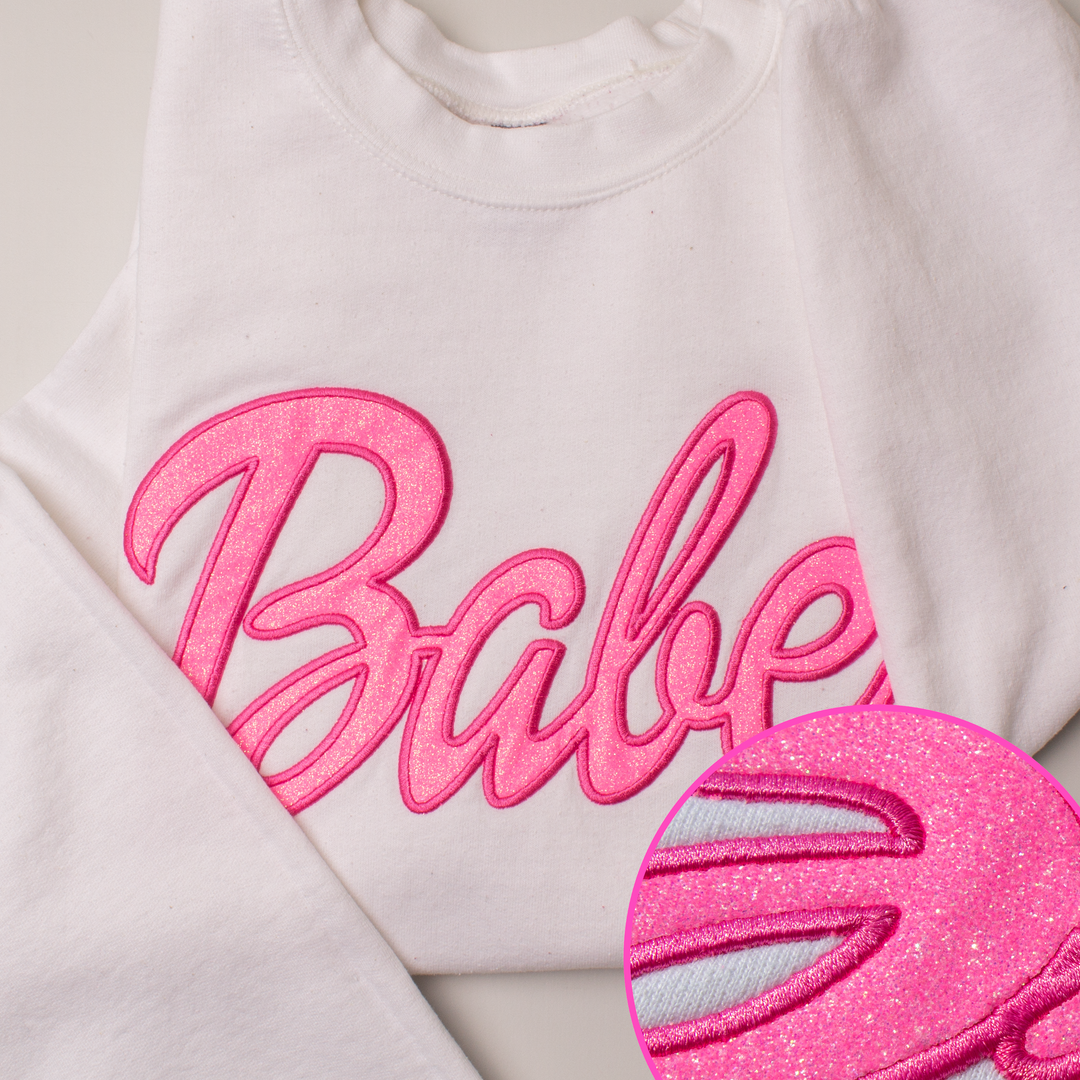 Doll Babe - Glitter - Sweatshirt | One Stop Bride Shop
