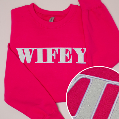 Wifey - Glitz & Glam - Crewneck Sweatshirt