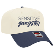 Sensitive Gangster Embroidered Canvas Trucker Hat