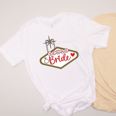 Vegas Sign Bride Tribe - Bachelorette - T-Shirt