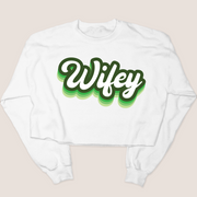 St. Patricks Day Sweatshirt Cropped - Retro Wifey