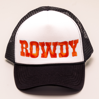 Texas Embroidered Trucker Hat - Rowdy Western