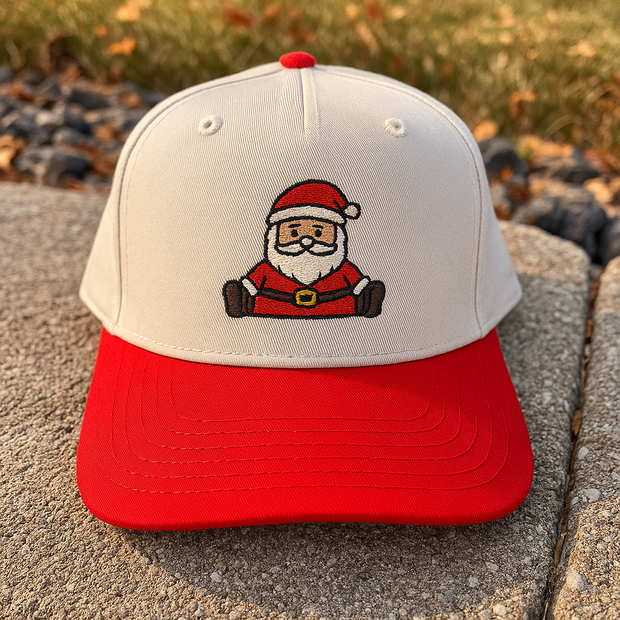 Christmas Embroidered Canvas Trucker Hat - Santa Splits