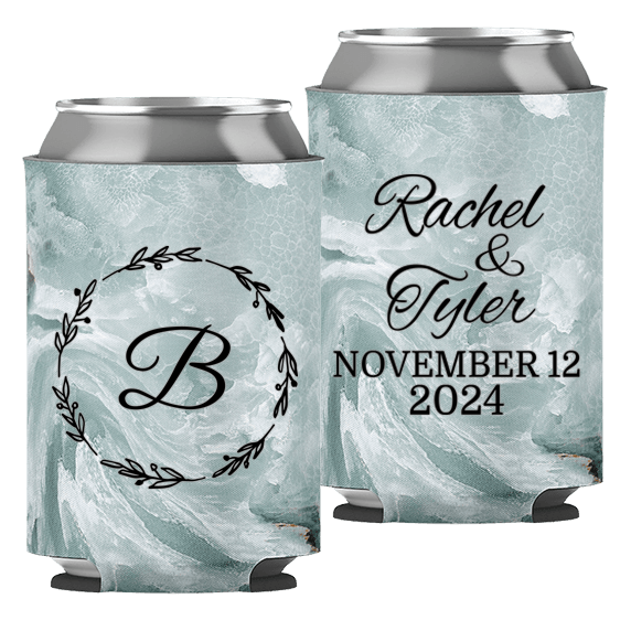 Wedding 027 - Classy Wedding Names And Floral - Neoprene Can
