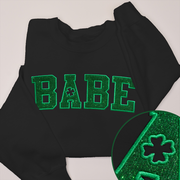 St. Patricks Day Sweatshirt  - Babe Glitter