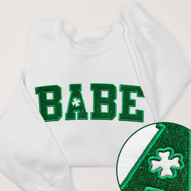 St. Patricks Day Sweatshirt  - Babe Glitter