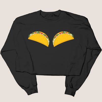 Taco Shirt Boobs - Sweatshirt Cropped