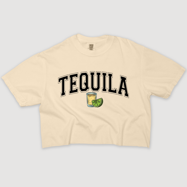 Tequila Shirt Lime & Shot - Cropped