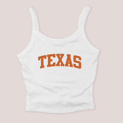 Texas Shirt Micro Rib Tank - Texas University