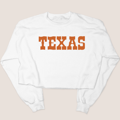Texas Shirt Sweatshirt Cropped - Texas Western