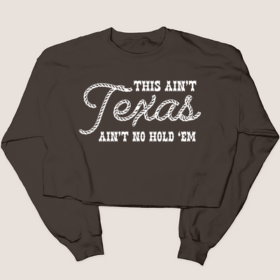 Texas Shirt Sweatshirt Cropped - This Ain't Texas