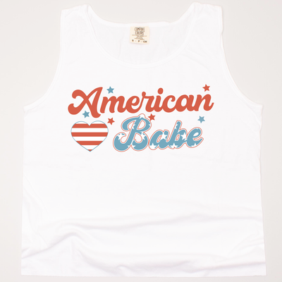 USA Patriotic - American Babe Cropped Tank Top