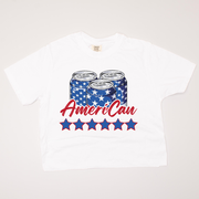 USA Patriotic -  AmeriCan Cropped T-Shirt