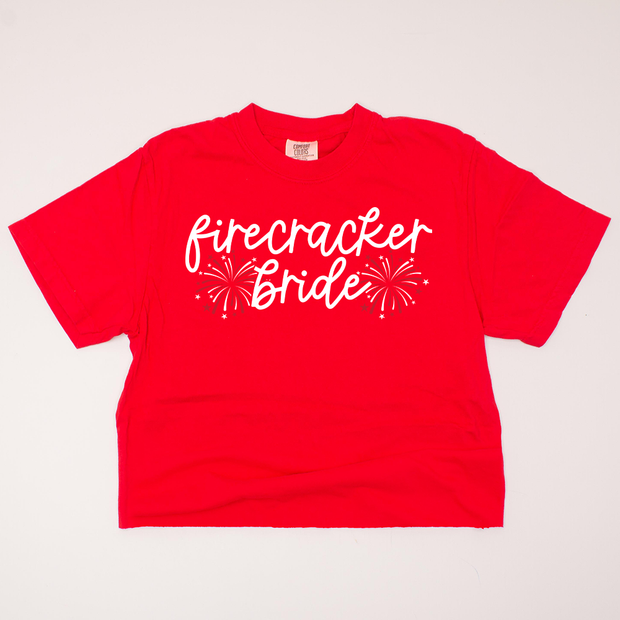 USA Patriotic - Firecracker Bride Cropped T-Shirt