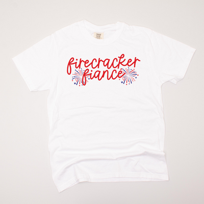 USA Patriotic - Firecracker Fiance Flag T-Shirt