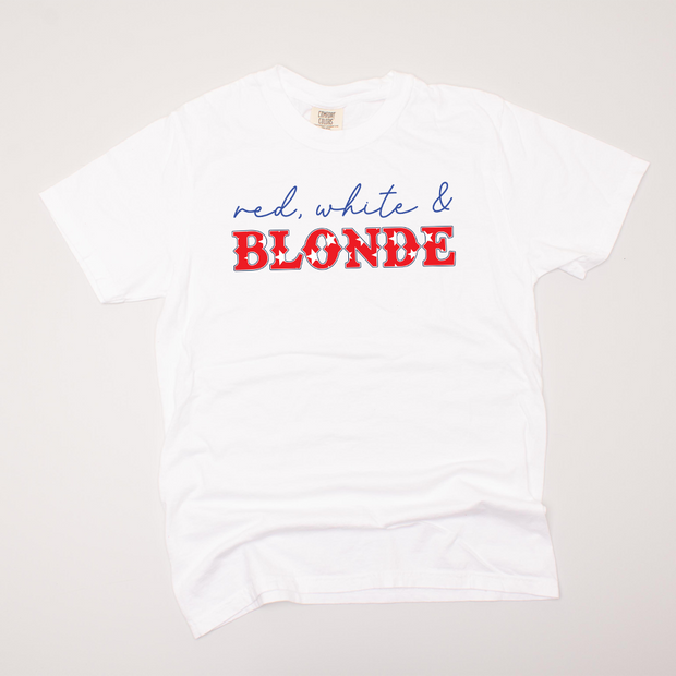 4th Of July Shirt - Red, White & Blonde