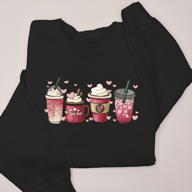 Coffee Hearts Valentine - Sweatshirt