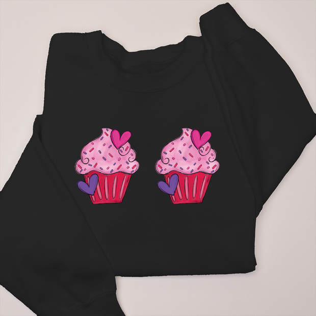 Cupcake Chest - Valentines Day - Sweatshirt