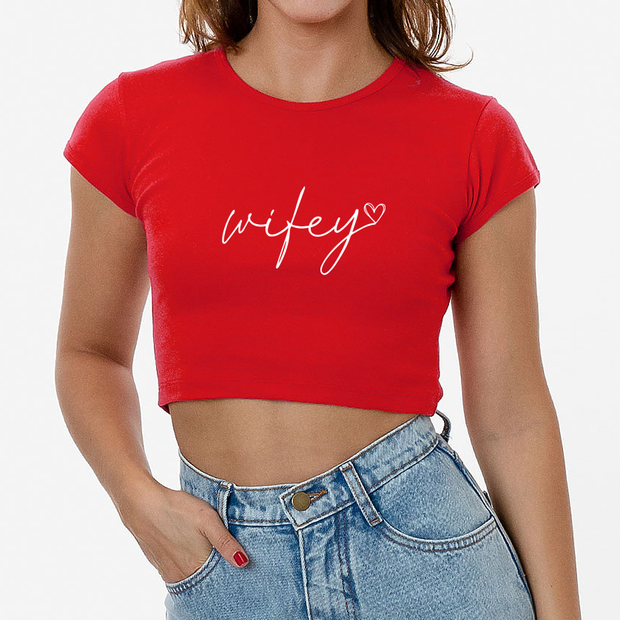 Wifey Hearts - Valentines Day - Adult Baby Tee