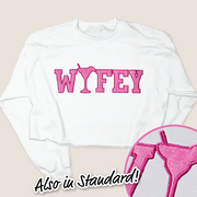 Tequila Shirt Wifey Glitter Sweatshirt - University