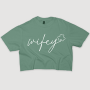 Wifey Clover - St. Patrick's Day - Vintage Cropped T-Shirt