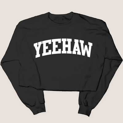 Texas Shirt Sweatshirt Cropped - Yeehaw University