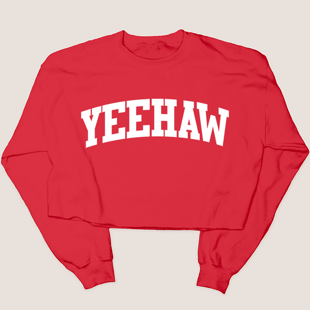 Texas Shirt Sweatshirt Cropped - Yeehaw University