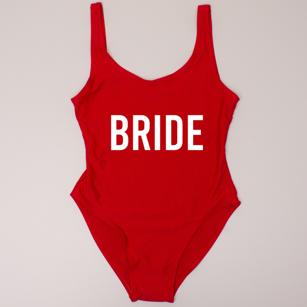 Iridescent Bride One-Piece Bathing Suit