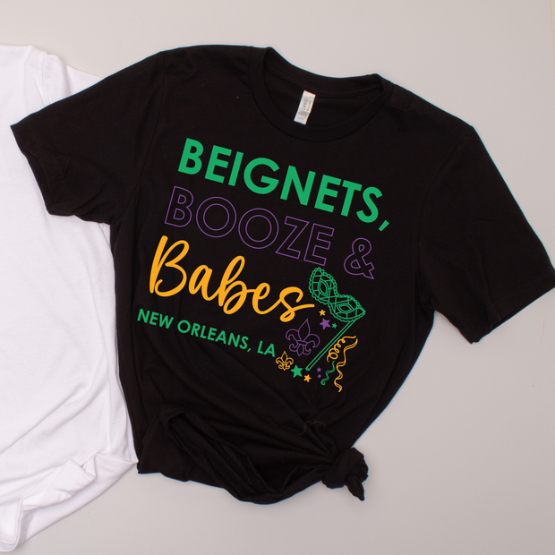 New Orleans Beignets & Booze - Bachelorette - T-Shirt