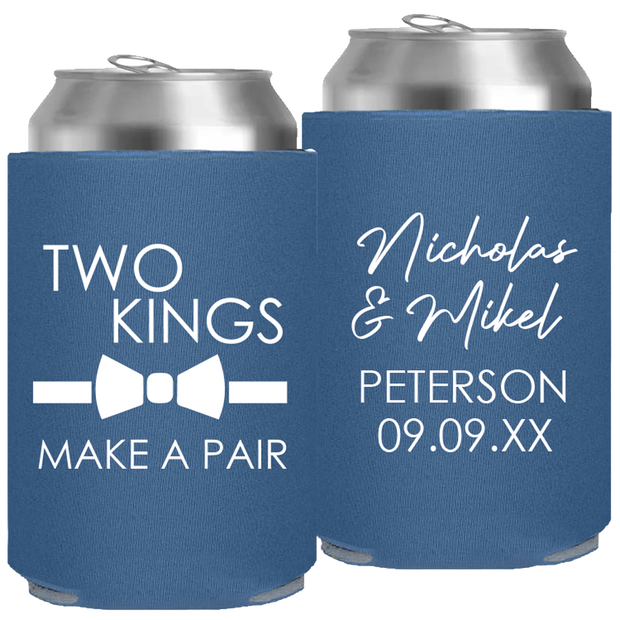Wedding 169 - Two Kings Make A Pair - Foam Can